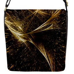 Quantum Physics Wave Particles Flap Closure Messenger Bag (s) by Wegoenart