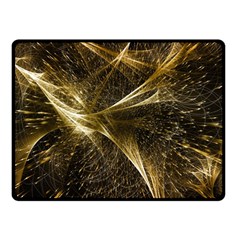 Quantum Physics Wave Particles Double Sided Fleece Blanket (small)  by Wegoenart