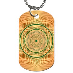 Mandalas Flower Mandalas Flowers Dog Tag (two Sides) by Wegoenart