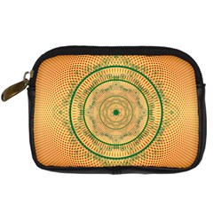 Mandalas Flower Mandalas Flowers Digital Camera Leather Case by Wegoenart