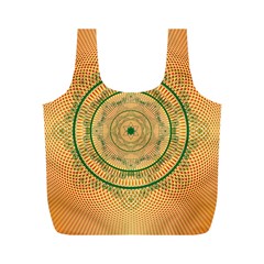 Mandalas Flower Mandalas Flowers Full Print Recycle Bag (m) by Wegoenart