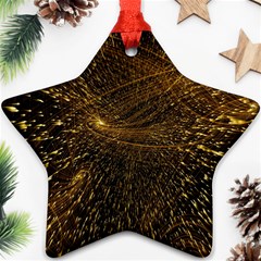 Quantum Physics Wave Particles Ornament (star) by Wegoenart