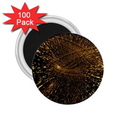 Quantum Physics Wave Particles 2 25  Magnets (100 Pack)  by Wegoenart