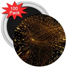 Quantum Physics Wave Particles 3  Magnets (100 Pack) by Wegoenart