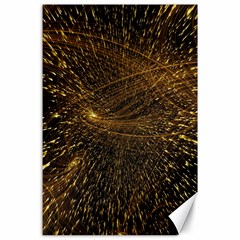 Quantum Physics Wave Particles Canvas 24  X 36  by Wegoenart