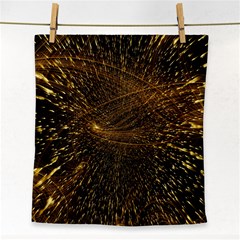 Quantum Physics Wave Particles Face Towel by Wegoenart