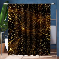 Quantum Physics Wave Particles Shower Curtain 60  X 72  (medium)  by Wegoenart