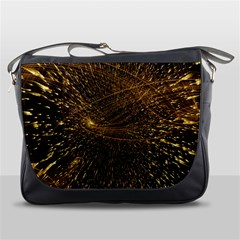 Quantum Physics Wave Particles Messenger Bag by Wegoenart