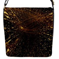 Quantum Physics Wave Particles Flap Closure Messenger Bag (s) by Wegoenart