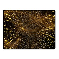 Quantum Physics Wave Particles Double Sided Fleece Blanket (small)  by Wegoenart