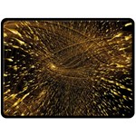 Quantum Physics Wave Particles Double Sided Fleece Blanket (Large)  80 x60  Blanket Front