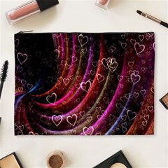 Bokeh Heart Love Romance Cosmetic Bag (xl) by Wegoenart