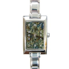 Leaf Leaves Fall Foliage Structure Rectangle Italian Charm Watch by Wegoenart