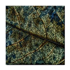 Leaf Leaves Fall Foliage Structure Tile Coaster by Wegoenart