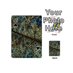 Leaf Leaves Fall Foliage Structure Playing Cards 54 Designs (mini) by Wegoenart