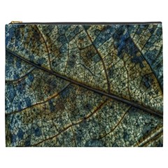 Leaf Leaves Fall Foliage Structure Cosmetic Bag (xxxl) by Wegoenart