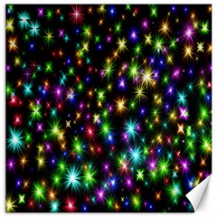 Star Colorful Christmas Abstract Canvas 12  X 12  by Wegoenart