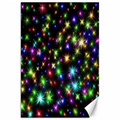 Star Colorful Christmas Abstract Canvas 20  X 30  by Wegoenart