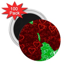 Love Lovers Romance Background 2 25  Magnets (100 Pack) 