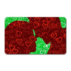 Love Lovers Romance Background Magnet (Rectangular)