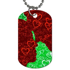 Love Lovers Romance Background Dog Tag (Two Sides)