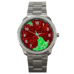 Love Lovers Romance Background Sport Metal Watch