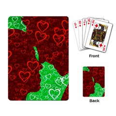 Love Lovers Romance Background Playing Cards Single Design (Rectangle)