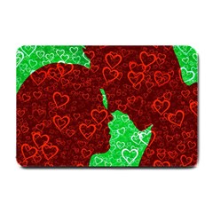 Love Lovers Romance Background Small Doormat 