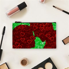 Love Lovers Romance Background Cosmetic Bag (Small)