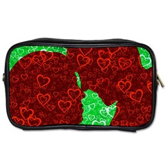 Love Lovers Romance Background Toiletries Bag (Two Sides)