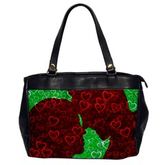 Love Lovers Romance Background Oversize Office Handbag by Wegoenart