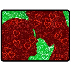 Love Lovers Romance Background Fleece Blanket (Large) 