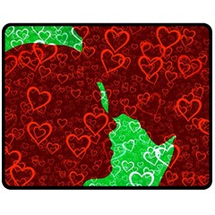 Love Lovers Romance Background Fleece Blanket (Medium) 