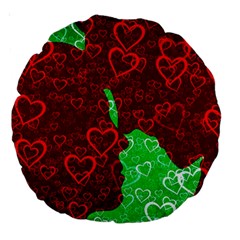 Love Lovers Romance Background Large 18  Premium Round Cushions