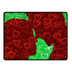 Love Lovers Romance Background Double Sided Fleece Blanket (Small) 