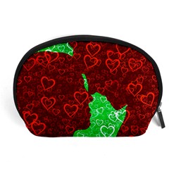 Love Lovers Romance Background Accessory Pouch (Large)