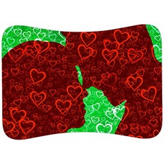 Love Lovers Romance Background Velour Seat Head Rest Cushion by Wegoenart