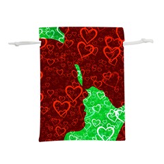 Love Lovers Romance Background Lightweight Drawstring Pouch (l)