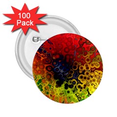 Color Abstract Colorful Art 2 25  Buttons (100 Pack)  by Wegoenart