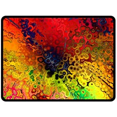 Color Abstract Colorful Art Fleece Blanket (large)  by Wegoenart