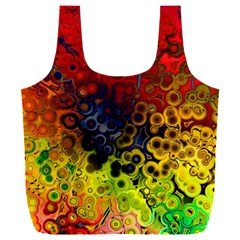 Color Abstract Colorful Art Full Print Recycle Bag (xxl)