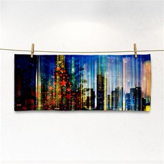 Skyline Frankfurt Christmas Star Hand Towel