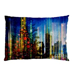 Skyline Frankfurt Christmas Star Pillow Case