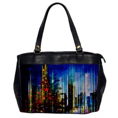 Skyline Frankfurt Christmas Star Oversize Office Handbag by Wegoenart