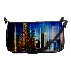 Skyline Frankfurt Christmas Star Shoulder Clutch Bag