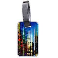 Skyline Frankfurt Christmas Star Luggage Tag (two Sides) by Wegoenart