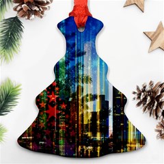 Skyline Frankfurt Christmas Star Ornament (christmas Tree)  by Wegoenart