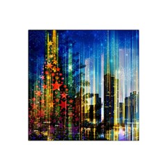 Skyline Frankfurt Christmas Star Satin Bandana Scarf