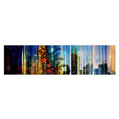 Skyline Frankfurt Christmas Star Satin Scarf (oblong)