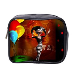 Cute Little Harlequin Mini Toiletries Bag (two Sides) by FantasyWorld7